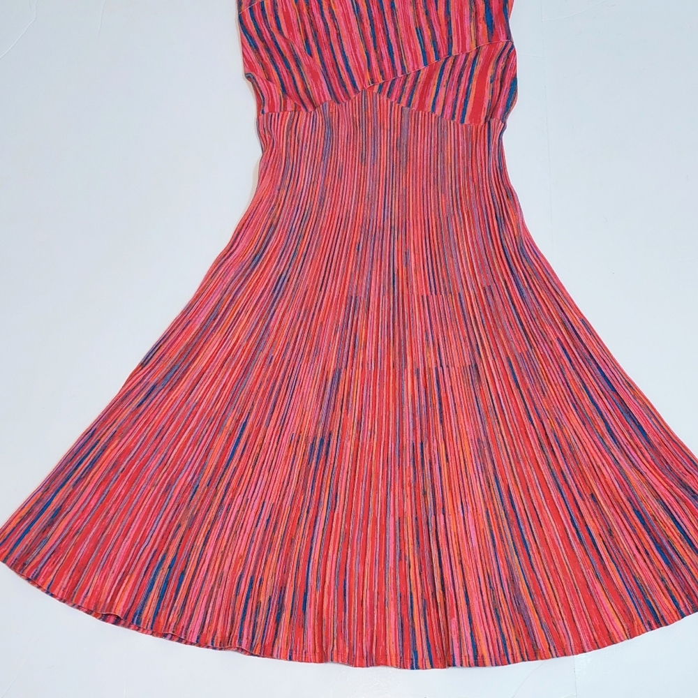 Colorful Space-dye Knit Jumper Dress, Size M - Picture 5 of 9